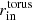 $ r^{\mathrm{torus}}_{\mathrm{in}} $