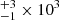 $ ^{+3}_{-1} \times 10^{3} $
