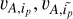 ${v_{A,{i_p}}},{v_{A,\mathop {{i_p}}\limits^ }}$