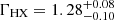 $ \Gamma_{\mathrm{HX}} = 1.28^{+0.08}_{-0.10} $