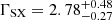$ \Gamma_{\mathrm{SX}} = 2.78^{+0.48}_{-0.27} $
