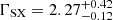 $ \Gamma_{\mathrm{SX}} = 2.27^{+0.42}_{-0.12} $