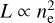 $L \propto n_{\rm{e}}^2$