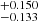 $ _{-0.133}^{+0.150} $