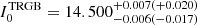 $ I_0^{\mathrm{TRGB}}=14.500_{-0.006(-0.017)}^{+0.007(+0.020)} $