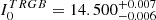 $ I_0^{TRGB}=14.500_{-0.006}^{+0.007} $