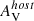 $ A_{\mathrm{V}}^{host} $
