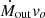 $ \dot{M}_{\mathrm{out}}v_o $