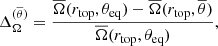 $ \Delta_\Omega^{(\overline{\theta})}(60\circ) $