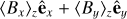 ${\left\langle {{B_x}} \right\rangle _z}{\widehat {\bf{e}}_x} + {\left\langle {{B_y}} \right\rangle _z}{\widehat {\bf{e}}_y}$