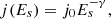 $$ \begin{aligned} j(E_s) = j_0E_s^{-\gamma }, \end{aligned} $$
