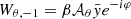 $ W_{\theta,-1} = \beta {\mathcal{A}}_\theta \bar{y} e^{-i\varphi} $