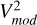 $V_{{\rm{mod }}}^2$
