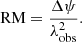 $$ \begin{aligned} \mathrm {RM}=\frac{\Delta \psi }{\lambda ^2_{\rm obs}}. \end{aligned} $$