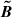 $ \boldsymbol{\tilde\mathit{B}} $