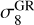 $\sigma _8^{{\rm{GR}}}$