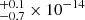$ _{-0.7}^{+0.1} \times 10^{-14} $