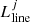 $ L_{\mathrm{line}}^{j} $