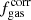 $ f_{\mathrm{gas}}^{\mathrm{corr}} $