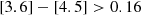 $ \rm [3.6]-[4.5] > 0.16 $