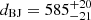 $ d_{\mathrm{BJ}}= 585^{+20}_{-21} $