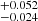 $ ^{+0.052}_{-0.024} $