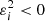 $ \varepsilon_{i}^{2} < 0 $