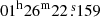 $ 01^{\mathrm{h}}26^{\mathrm{m}}22{{\overset{\text{ s}}{.}}}159 $