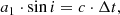 $$ \begin{aligned} a_1 \cdot \sin {i} = c \cdot \Delta t, \end{aligned} $$
