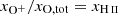 $ x_{\mathrm{O}^{+}}/x_{\mathrm{O,tot}}=x_{{\mathrm{H}\,\textsc{ii}}} $