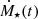 $ \dot{M}_\star(t) $