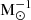 $ \mathrm{M}_{\odot}^{-1} $