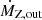 $ \dot{M}_{\mathrm{Z,out}} $