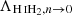 $ \Lambda_{{{\mathrm{H}\,\textsc{i}}{\mathrm{H}}_{2}},n\rightarrow 0} $