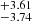 $ ^{+3.61}_{-3.74} $