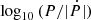 $ \log_{10}{(P/|\dot{P}|)} $