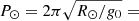 $ P_\odot = 2\pi\sqrt{R_\odot/g_0}= $