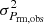 $ \sigma_{{P_\mathrm{{rm,obs}}}}^{2} $