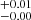 $ ^{+0.01}_{-0.00} $