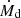 $ \dot{M}_{\mathrm{d}} $
