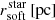 $ r^{\mathrm{star}}_{\mathrm{soft}}\,[\mathrm{pc}] $