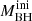 $ M_{\mathrm{BH}}^{\mathrm{ini}} $