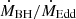 $ \dot{M}_{\mathrm{BH}}/\dot{M}_{\mathrm{Edd}} $