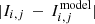 $ |I_{i,j}\,-\,I_{i,j}^{\mathrm{model}}| $