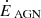$ \dot{E}_{\text{ AGN}} $