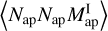 $\[\left\langle N_{\mathrm{ap}} N_{\text {ap}} M_{\text {ap}}^{\mathrm{I}}\right\rangle\]$