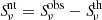 $ {S\!}_{\nu}^{\mathrm{nt}} = {S\!}_{\nu}^{\mathrm{obs}} - {S\!}_{\nu}^{\mathrm{th}} $