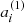 $ a_{i}^{(1)} $