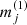 $ m_{j}^{(1)} $