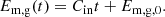 $$ \begin{aligned} E_{\mathrm{m,g} }(t) = C_{\mathrm{in} } t + E_{\mathrm{m,g,0} }. \end{aligned} $$